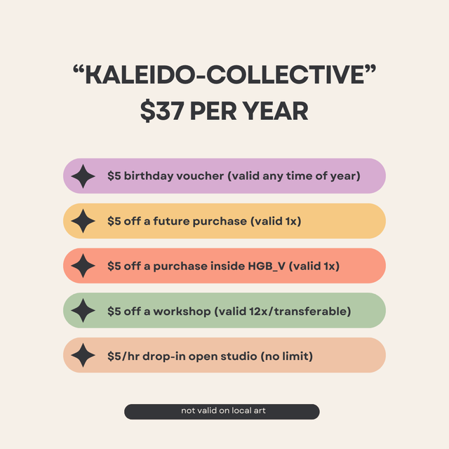 Kaleidoscope Art Supply 37 Center Street/2nd Fl Rutland, VT 05701  802-417-2295